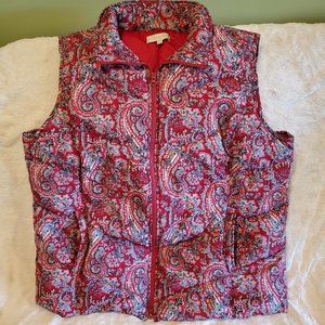 Talbot's paisley vest